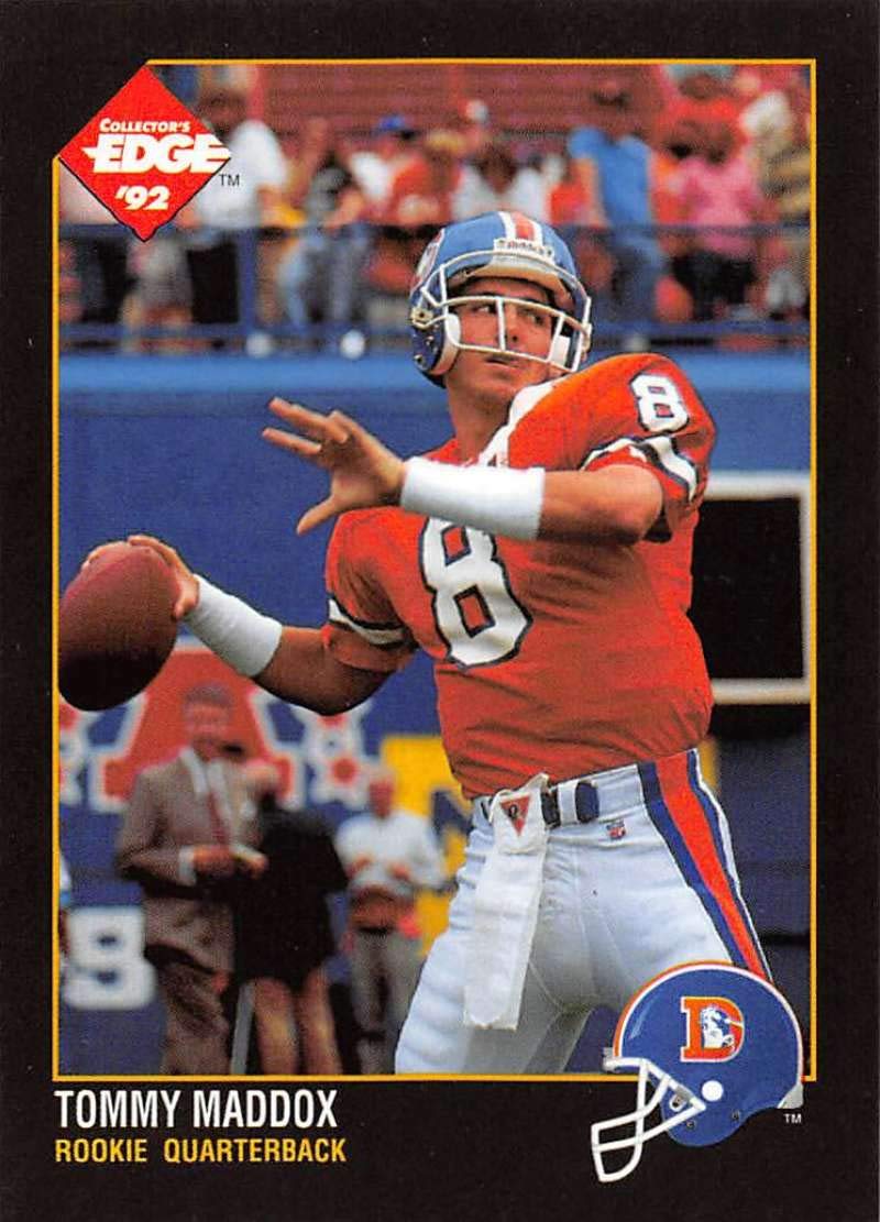 Amazon.com: 1992 Collector's Edge Football #186 Tommy Maddox RC